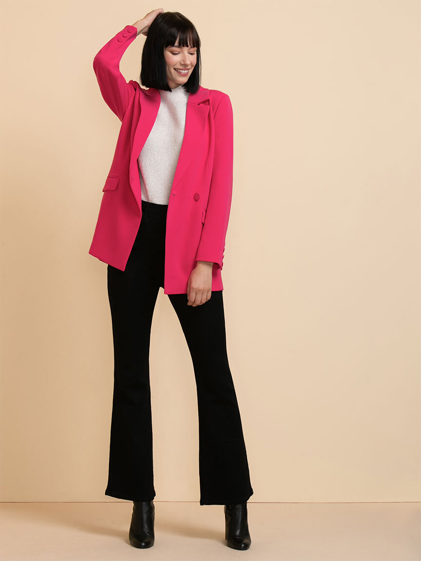 Relaxed Crepe Blazer