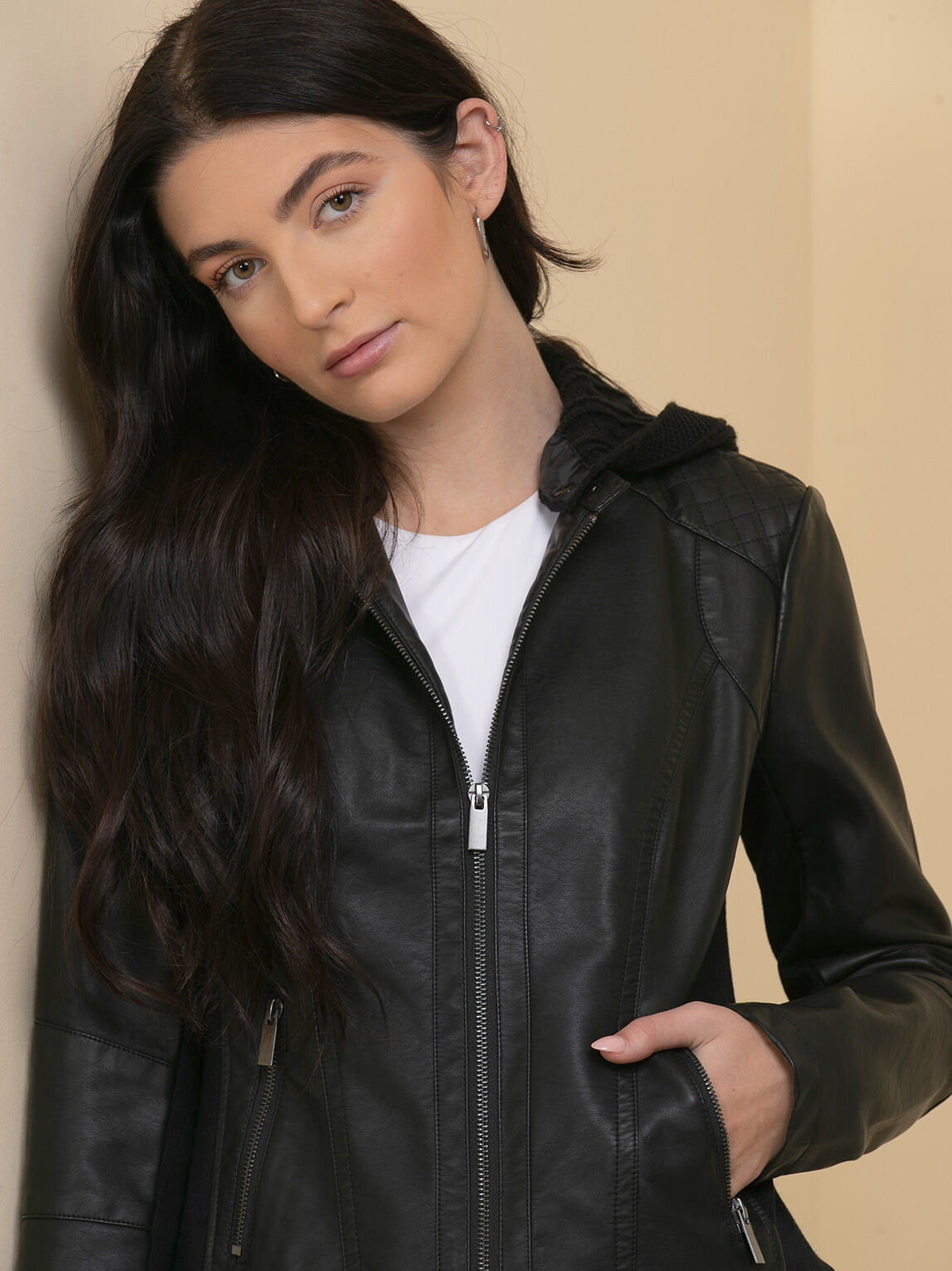 Women's Hooded Leather Jackets - Buy Best Hooded Leather Jackets for Women  in 2024