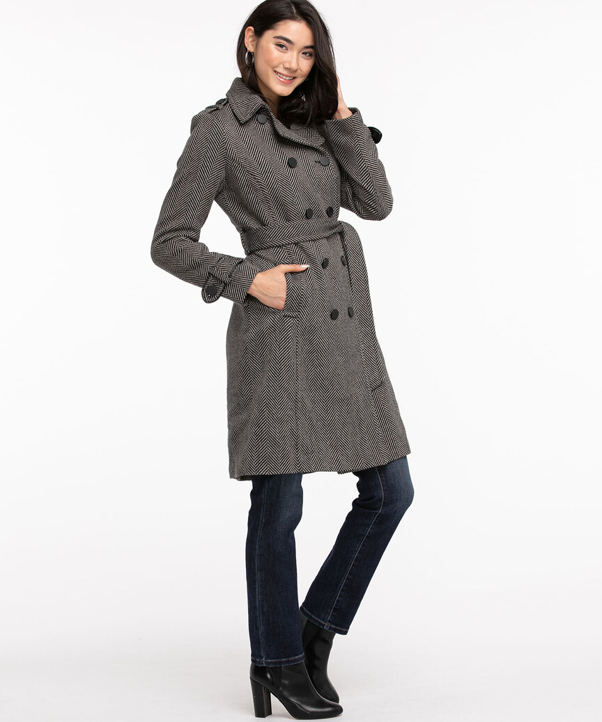 Wool Blend Trench Coat | Rickis