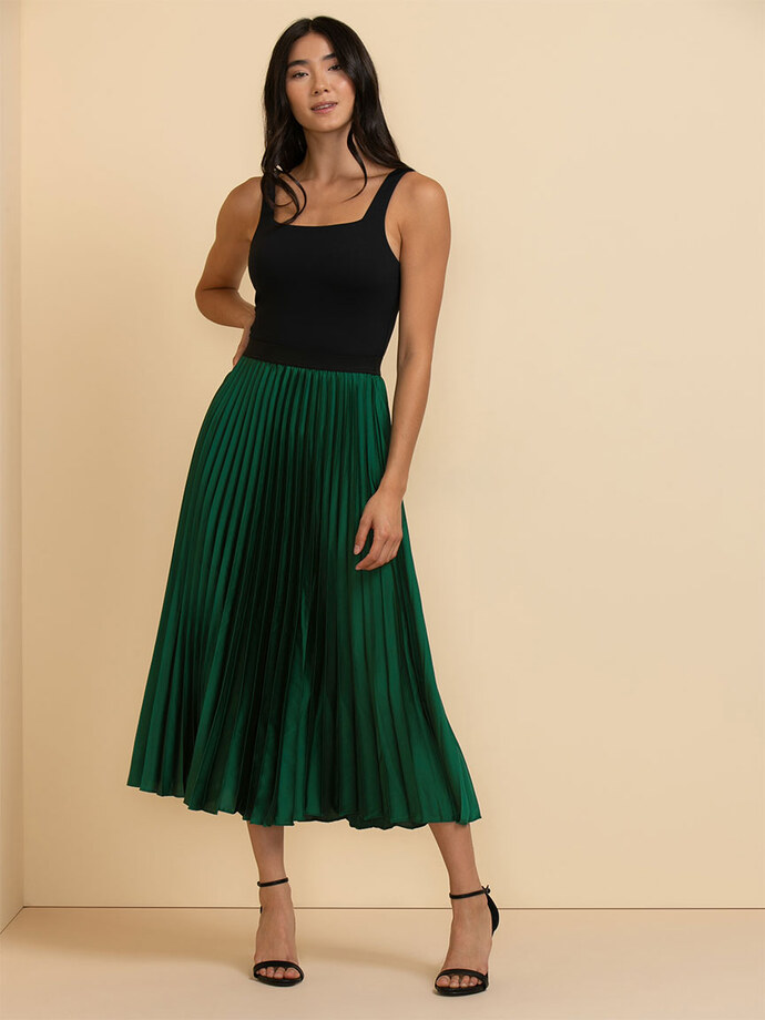 Pleated Midi Skirt Image 1