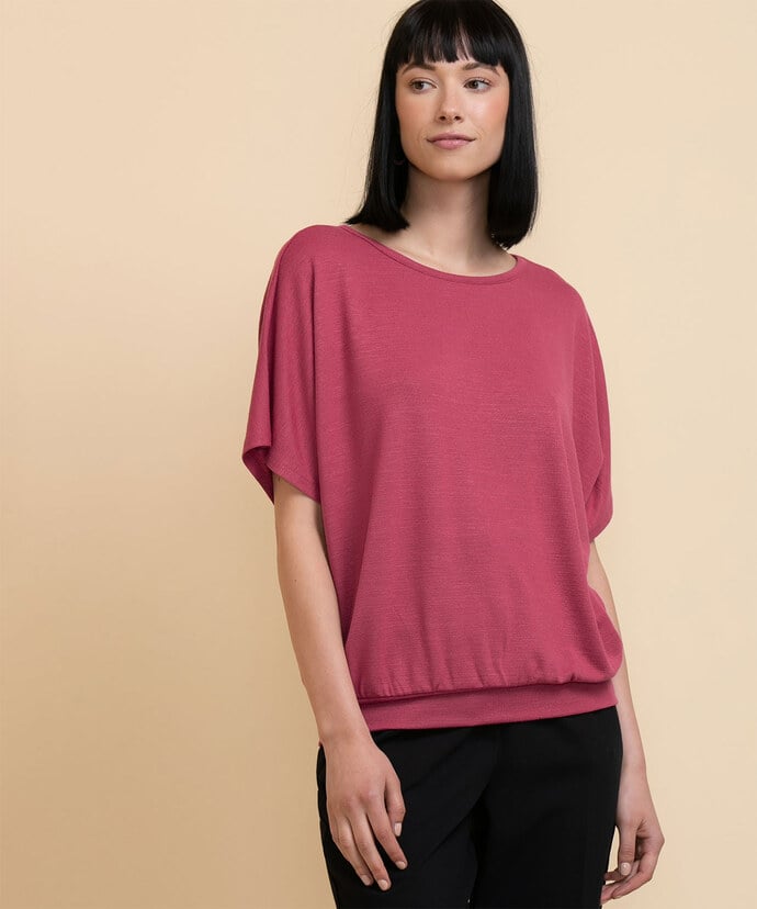 Banded-Bottom Knit Top | Rickis