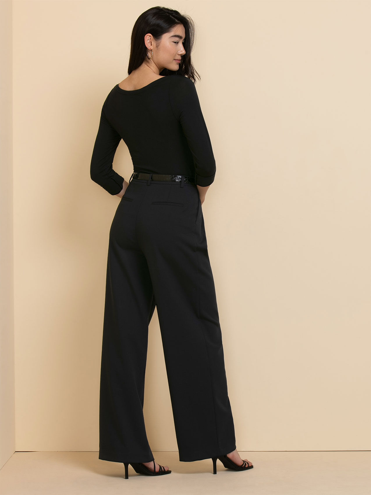 Maxwell Wide Leg Pleated Pant in Luxe Tailored | Rickis