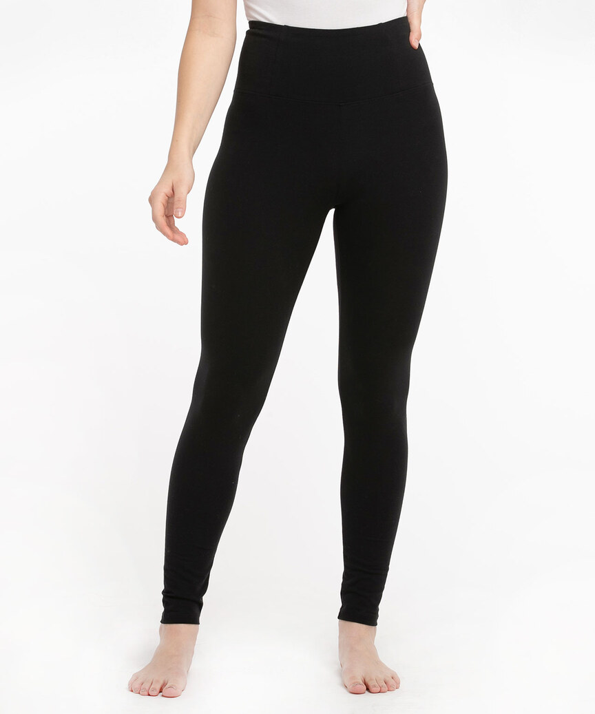 Cotton Straight Fit Ladies Black Leggings, Size: 28 to 36 at Rs 80
