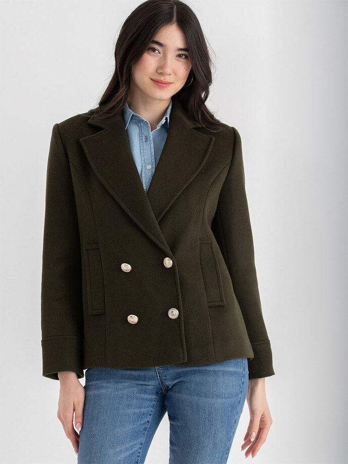 Taylor Double Breasted Peacoat | Rickis