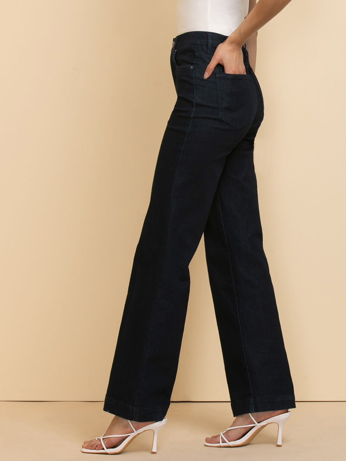 haxmnou women casual high waisted cargo pants wide leg casual denim trousers  multi pocket cargo jeans blue l - Walmart.com