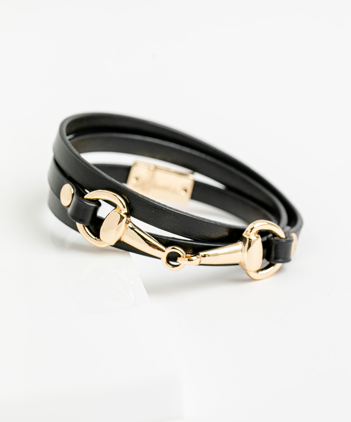 Vegan Leather Wraparound Bracelet | Rickis