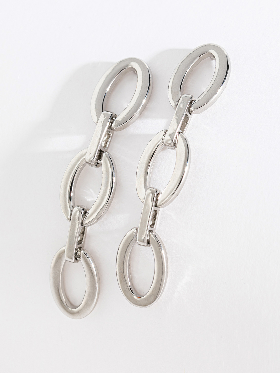 Silver Triple Chain Link Dangle