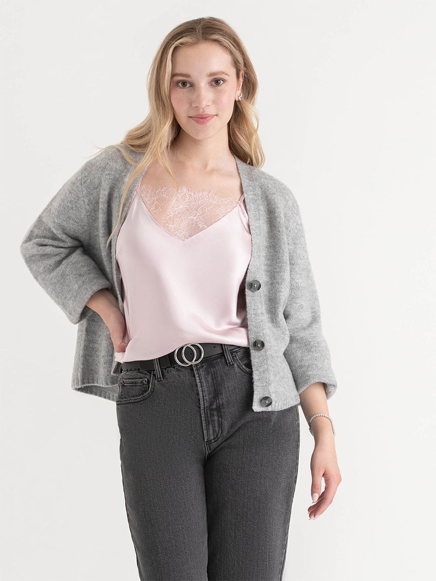 Long Sleeve Button Front Cardigan