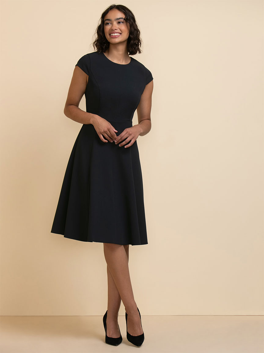 Terra Fit & Flare Dress in Luxe Tailored