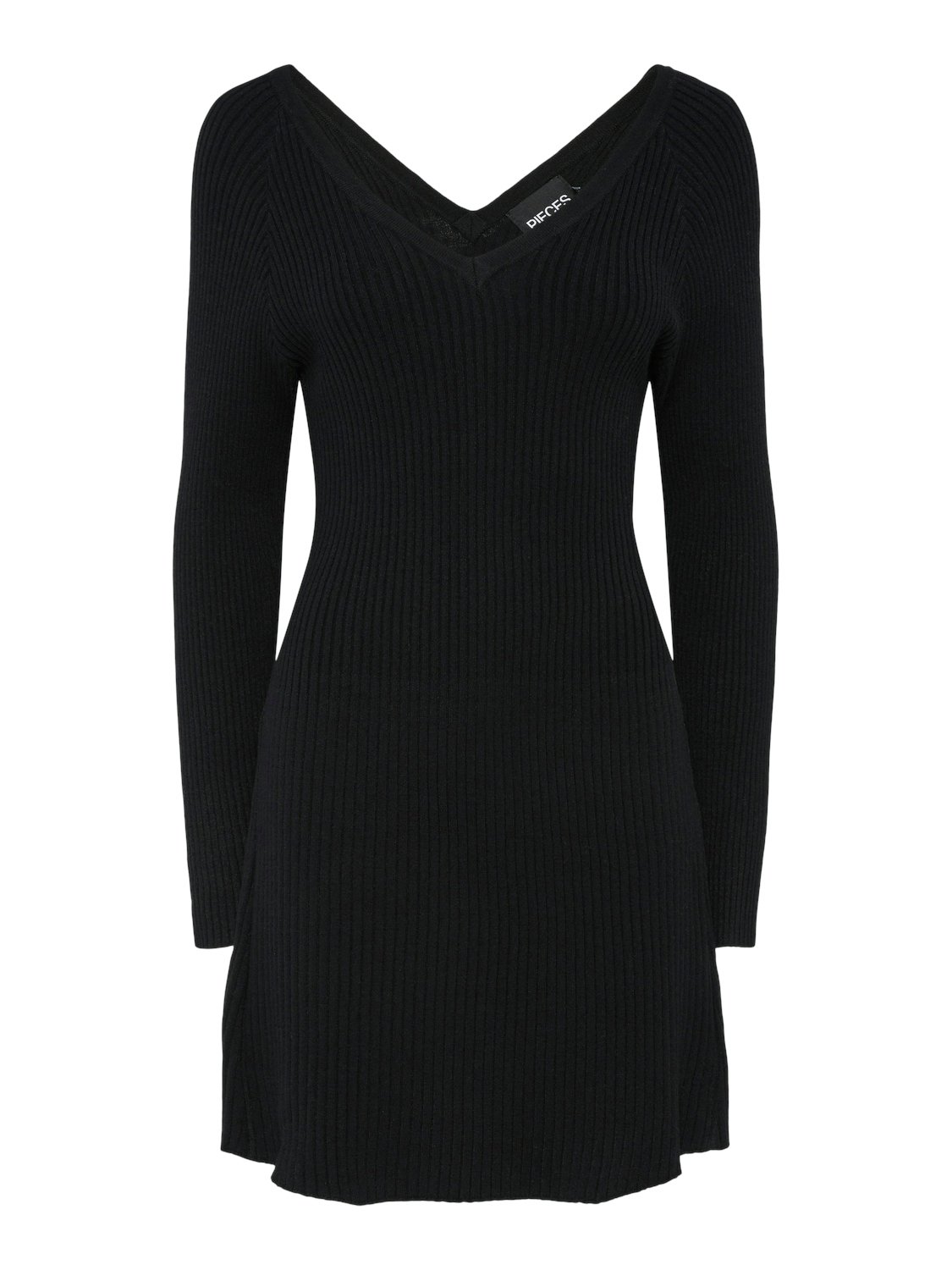 Prista Long Sleeve V-Neck Rib Knit Dress