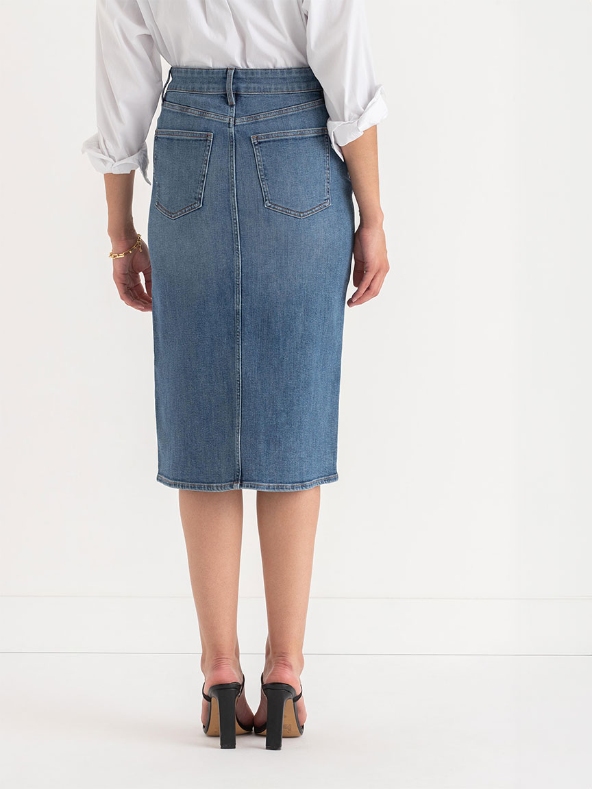 Denim Midi Skirt