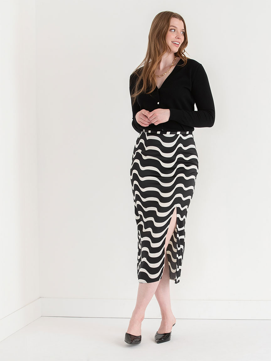 Midi Skirt with Slit