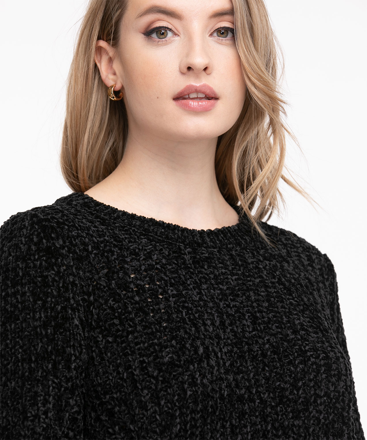 Eco-Friendly Chenille Pullover Sweater