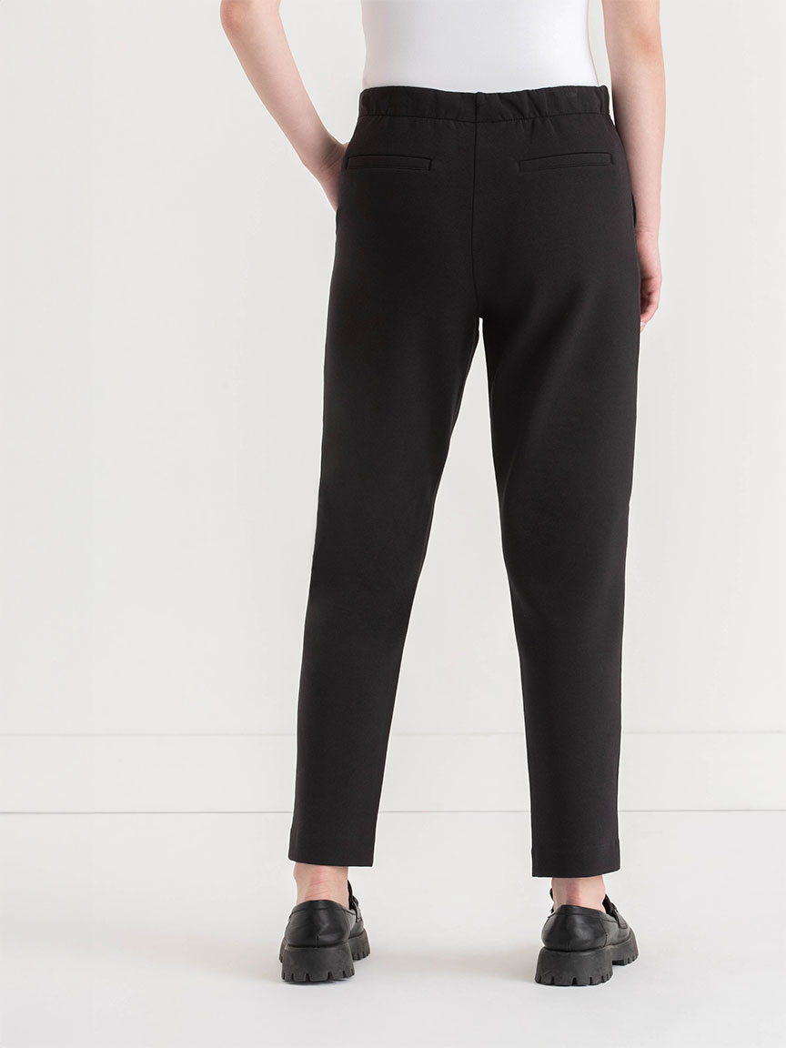 Double Knit Tapered Leg Ankle Pant