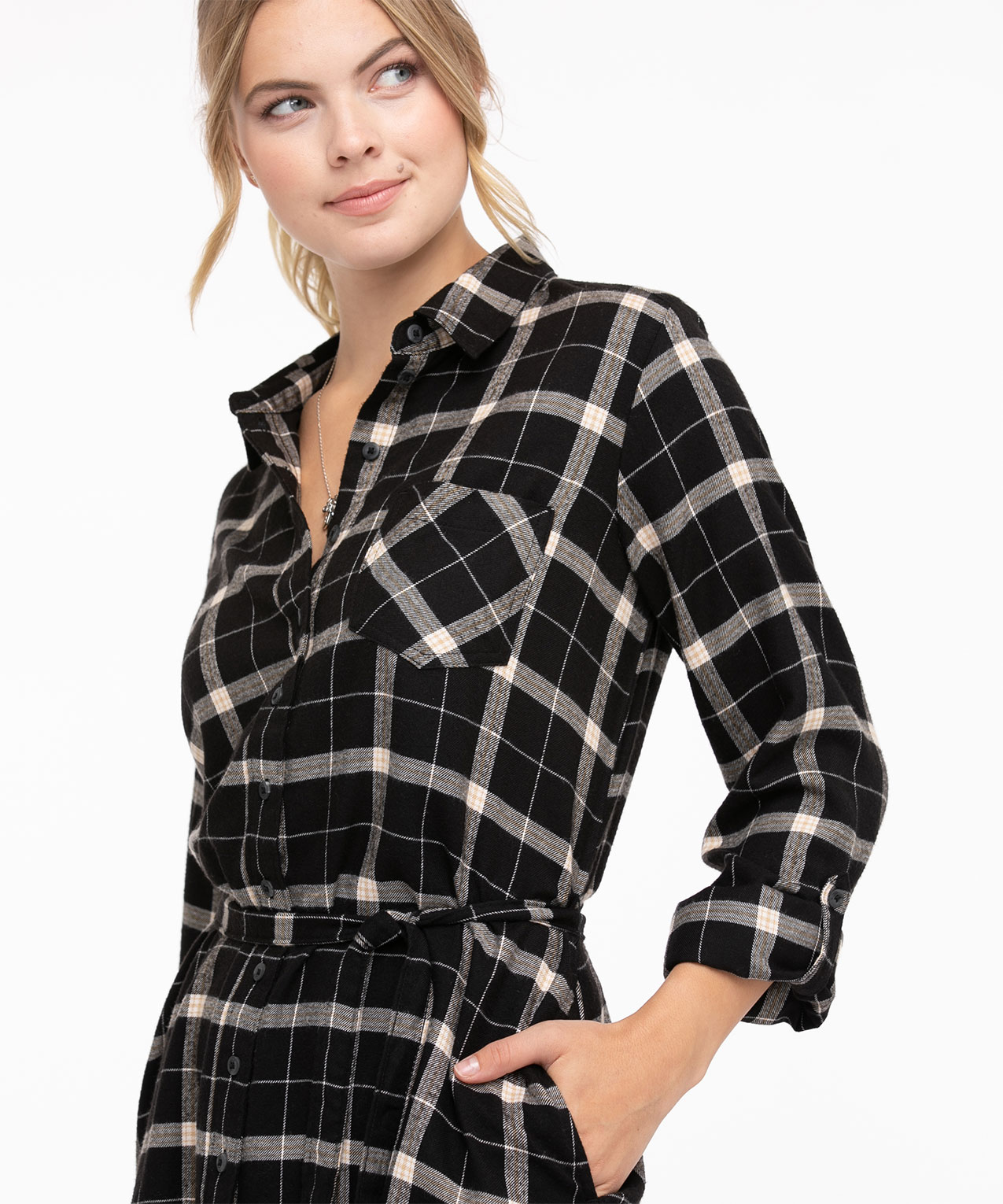 Women's Flannel Shirt Dress, Women's Dresses & Jumpsuits