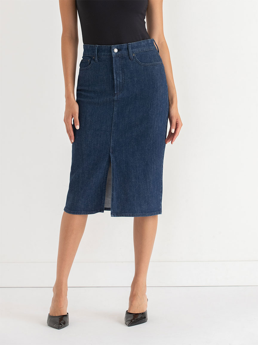 Denim Midi Skirt