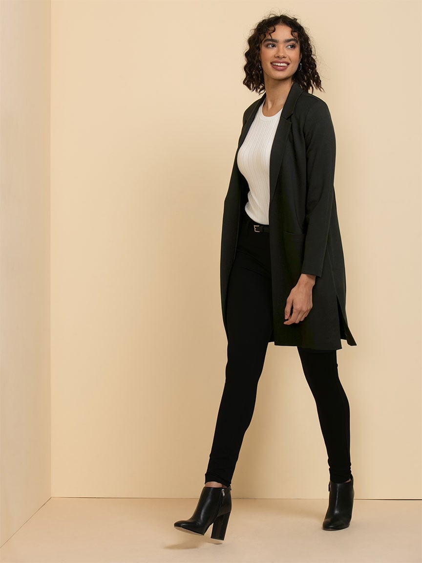 Long Line Jacket Luxe Ponte