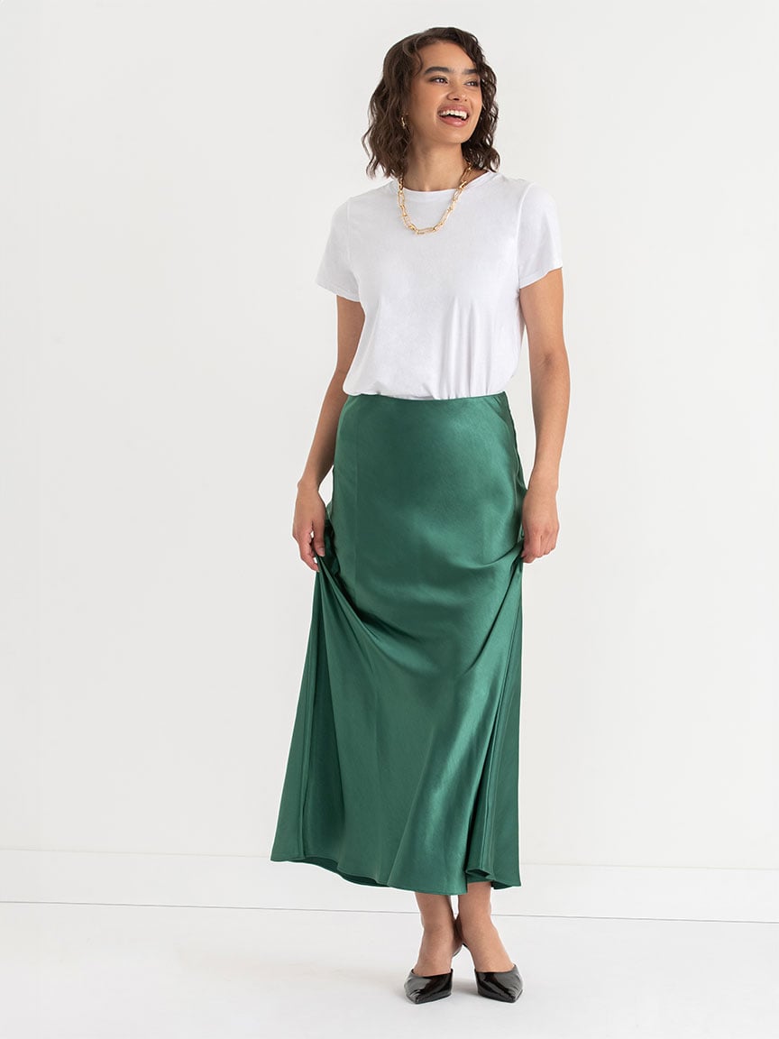 Satin Maxi Skirt