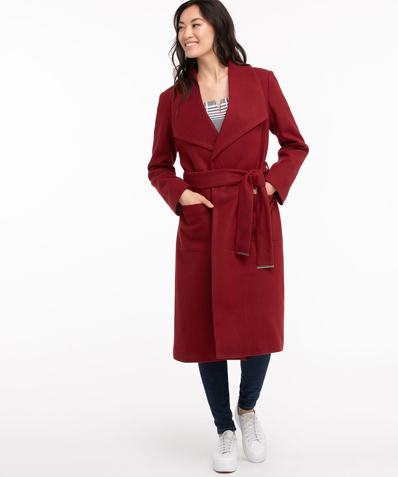 Monogram Stripes Belted Coat - Ready-to-Wear 1A9JY0