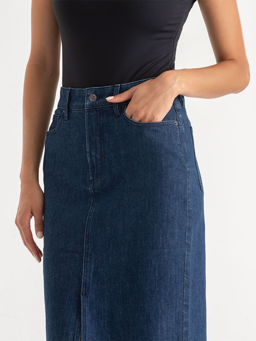 Denim Midi Skirt