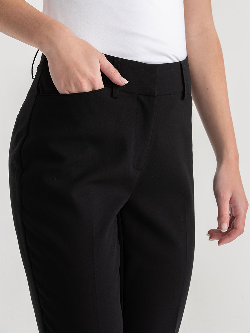 Spencer Straight Pant in Patterned Luxe Ponte
